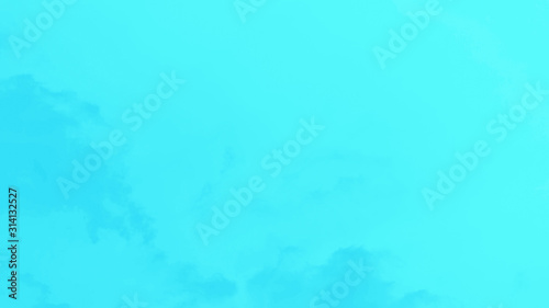 Blue aqua turquoise abstract background with clouds pattern, 16:9 panoramic format