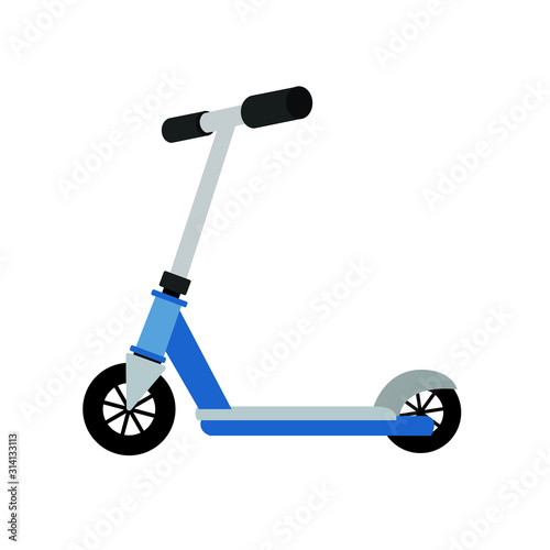 Blue scooter vector emoji