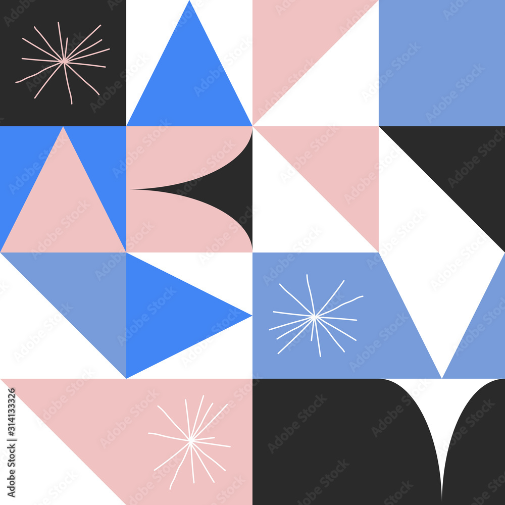 Obraz premium Minimal Vector Geometric Pattern design