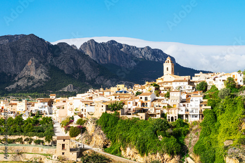 Beautiful small mountain village Polop, Costa Blanca, Spain © vejaa