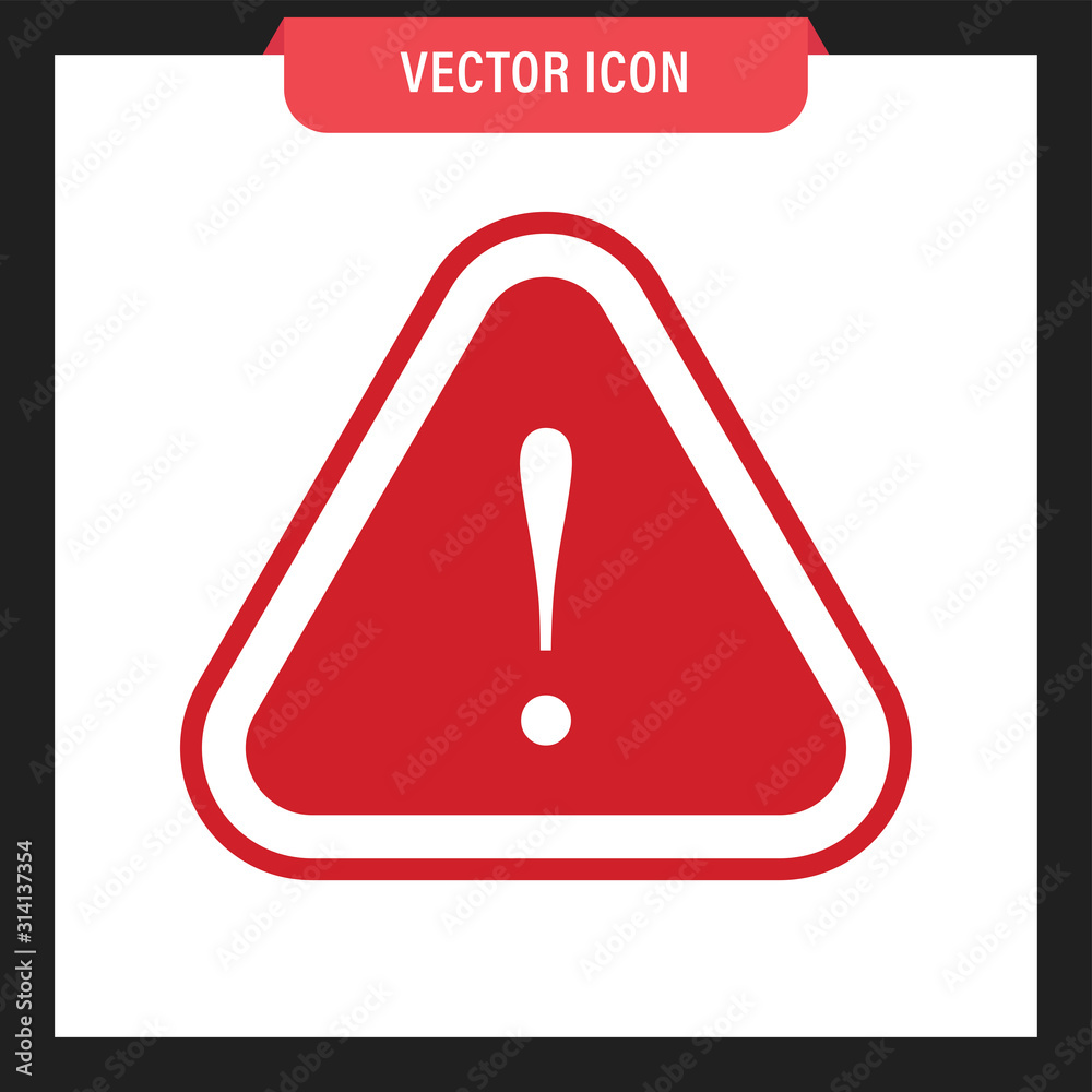 Alert sign. Triangle alarm vector icon. Alert sign. Triangle alarm vector icon.