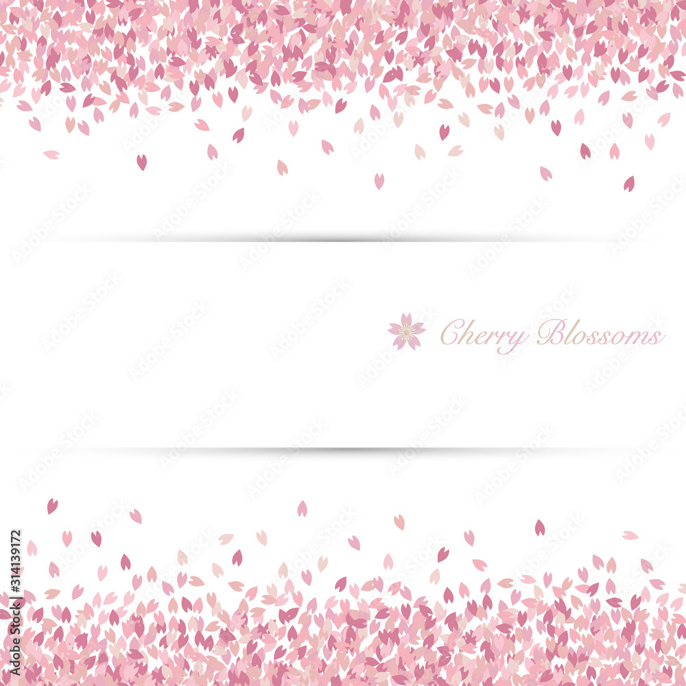 background of a shower of cherry blossoms background of a shower of cherry blossoms