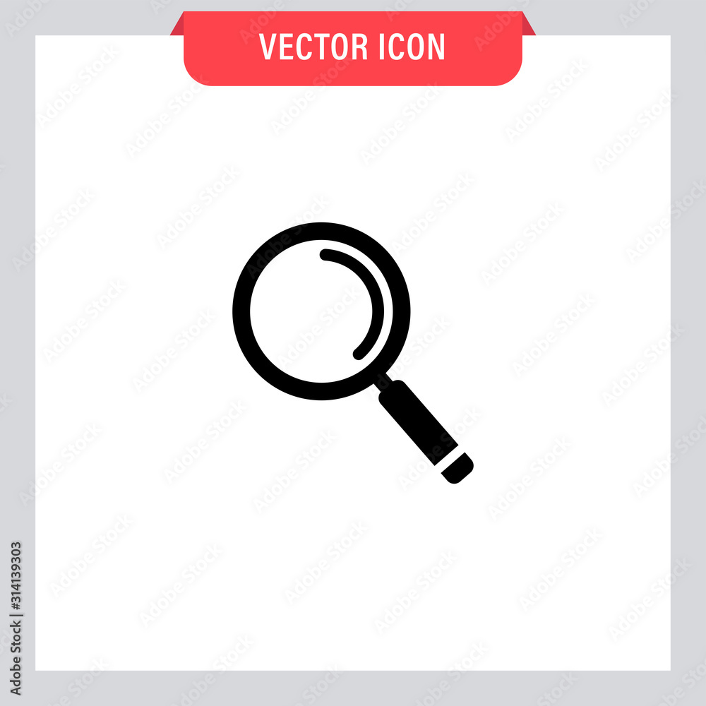 Search and zoom icon. Magnifying glass pictogram. Magnifier lupe. Search and zoom icon. Magnifying glass pictogram. Magnifier lupe.