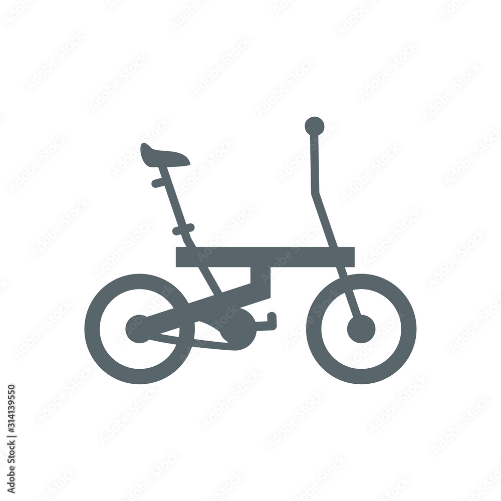 Isolated folding bike icon vector design