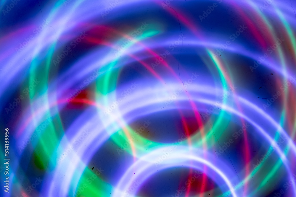 Obraz premium abstract circle of light in dark