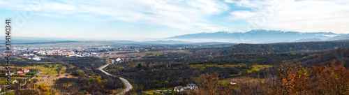 Cisnadie city panorama, Sibiu, Romania