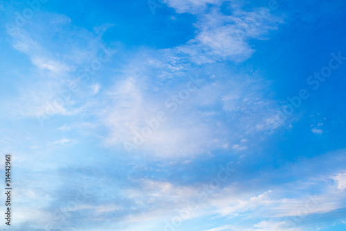 Fototapeta Naklejka Na Ścianę i Meble -  background light cirrus clouds on blue sky.
