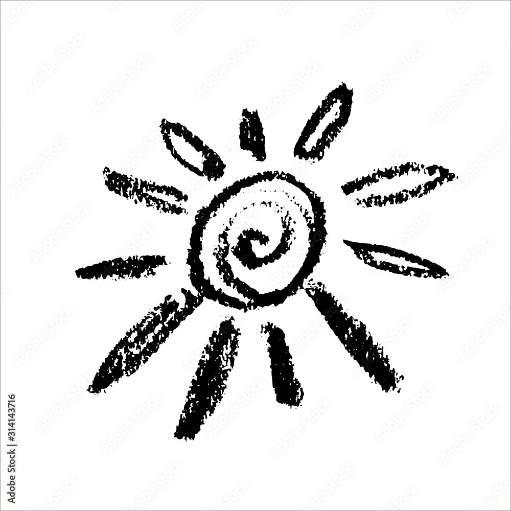 Cute cartoon hand drawn sun drawing. Sweet vector black and white sun drawing. Isolated monochrome doodle sun drawing on white background. Cute cartoon hand drawn sun drawing. Sweet vector black and white sun drawing. Isolated monochrome doodle sun drawing on white background.