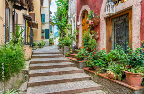 The picturesque town of Gargnano on Lake Garda. Province of Brescia, Lombardia, Italy. photo