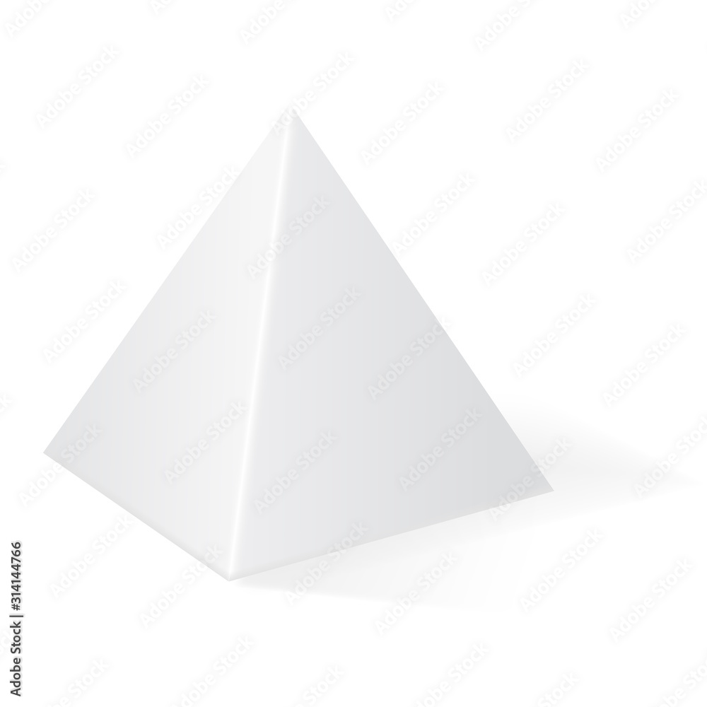 Pyramid. 3d geometric shape Pyramid. 3d geometric shape