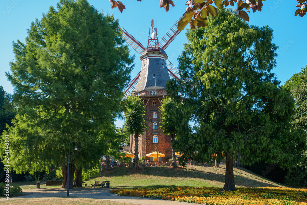 Old mill in the city of Bremen, Germany