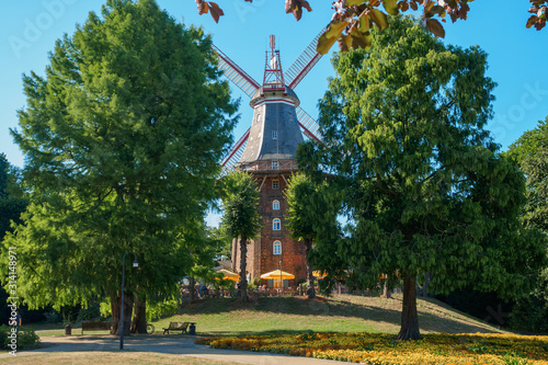 Obraz na płótnie Old mill in the city of Bremen, Germany w salonie