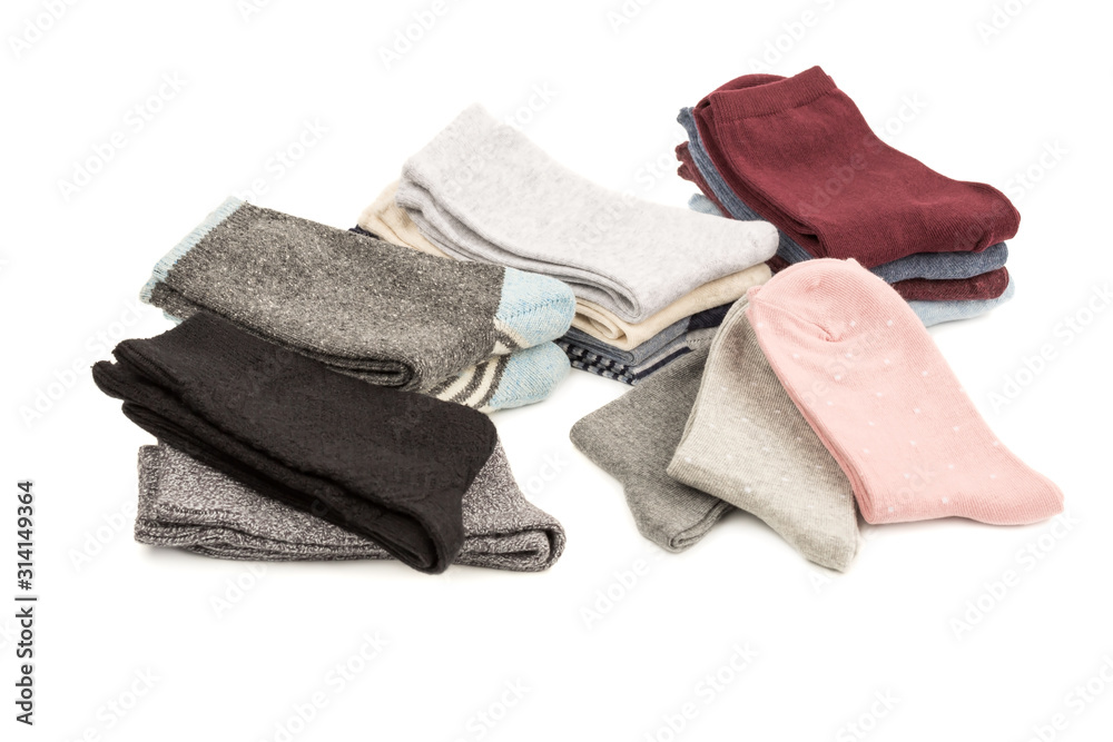 Stacks of socks Stacks of socks