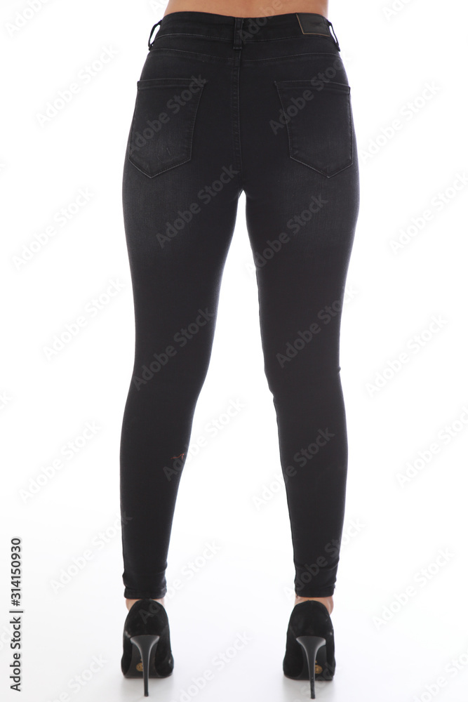 woman pants shoot in studio