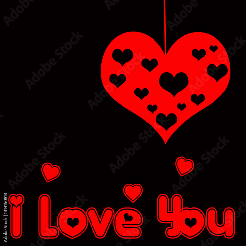 It's Valentine's Day! Abstract Valentine's day heart background illustrations.