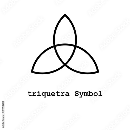 triquetra Symbol , illustrator vector icon