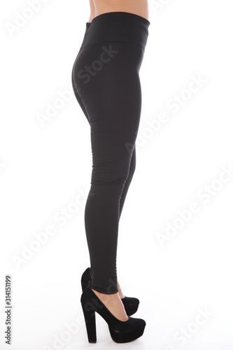 woman tights shoot in studio