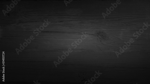 Old black painted wooden surface