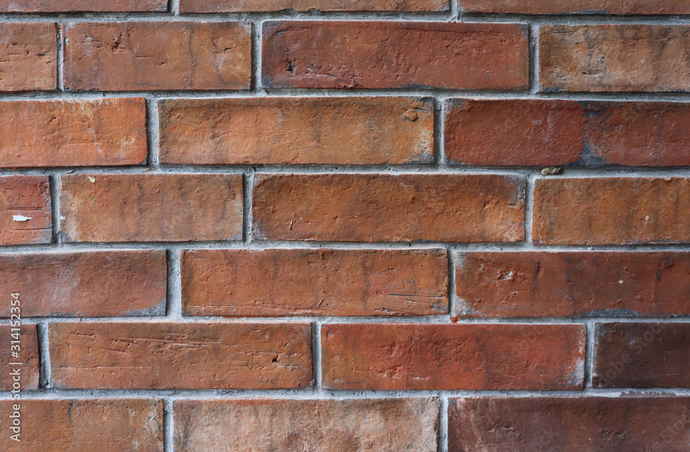 Fototapeta premium Brick wall for brickwork background design. Vintage brick wall texture.