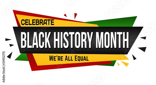 Black history month banner design