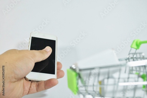 woman using digital tablet