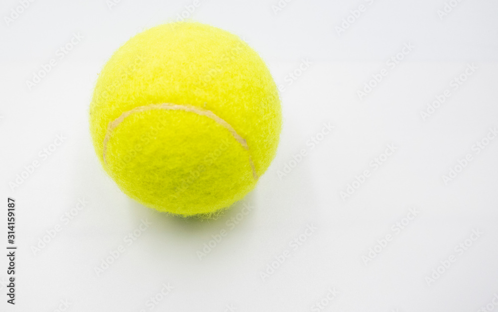 Tennis is on white  background