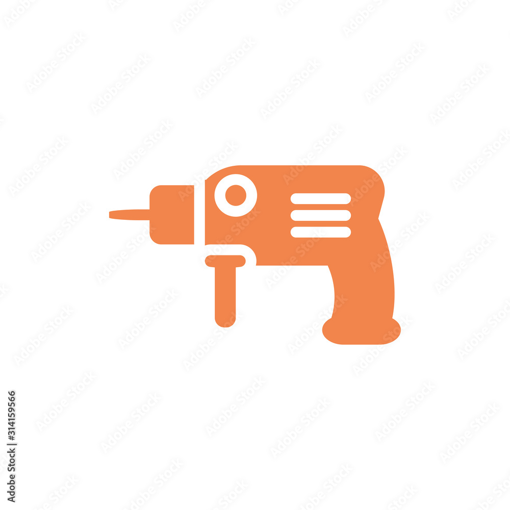 Isolated construction drill vector design Isolated construction drill vector design