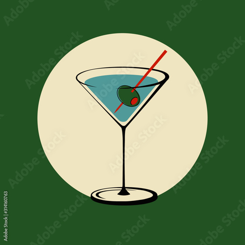 Martini with Olive