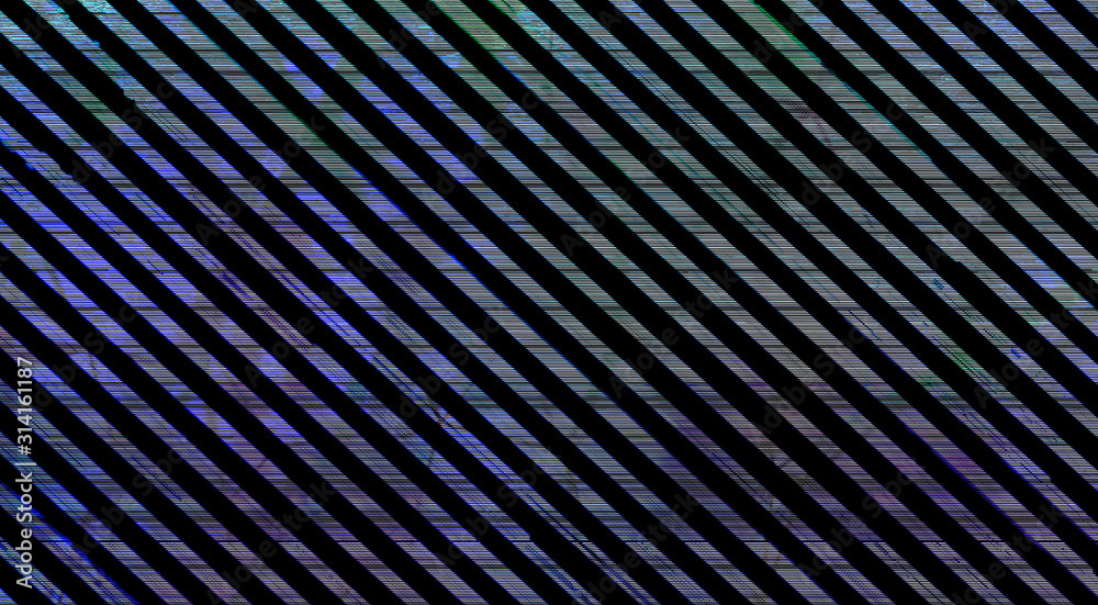 Diagonal Digital Noise Lines with Defects Scratch Colored Abstract Background