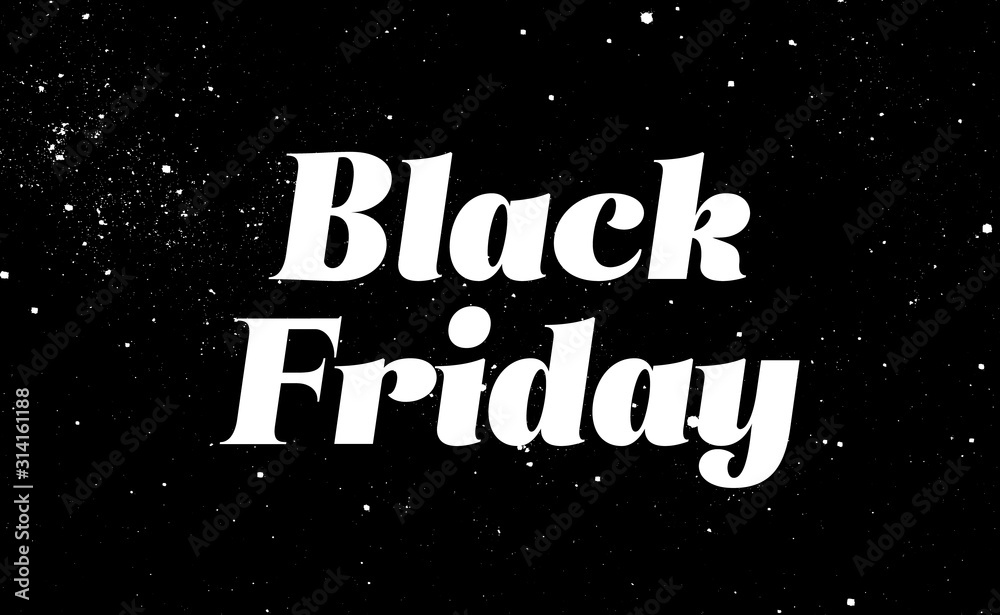 Black Friday sale poster design. Text with decorate elements. Vector illustration. Black Friday sale poster design. Text with decorate elements. Vector illustration.