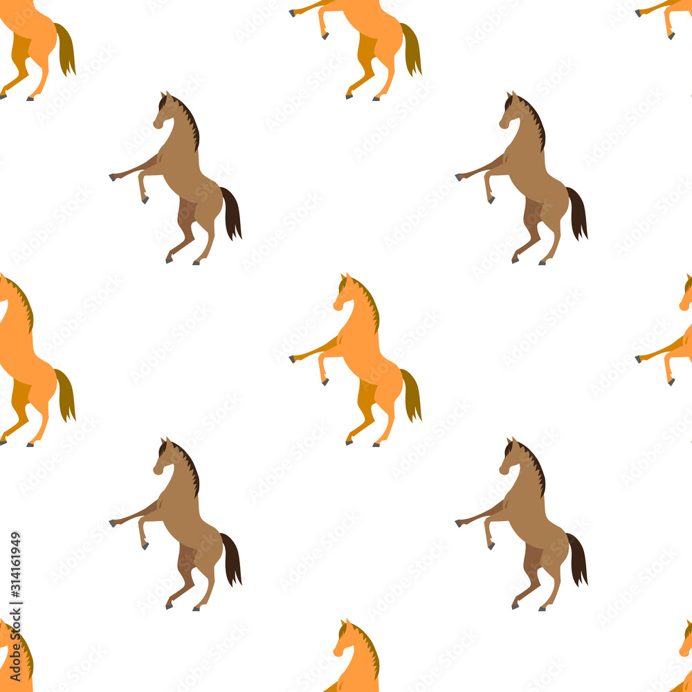 Horse seamless pattern design. Use it for print poster or package, equestrian cloth design. Vector illustration. Horse seamless pattern design. Use it for print poster or package, equestrian cloth design. Vector illustration.