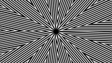 Rays Geometrical Star of Lines Black and White Abstract Background