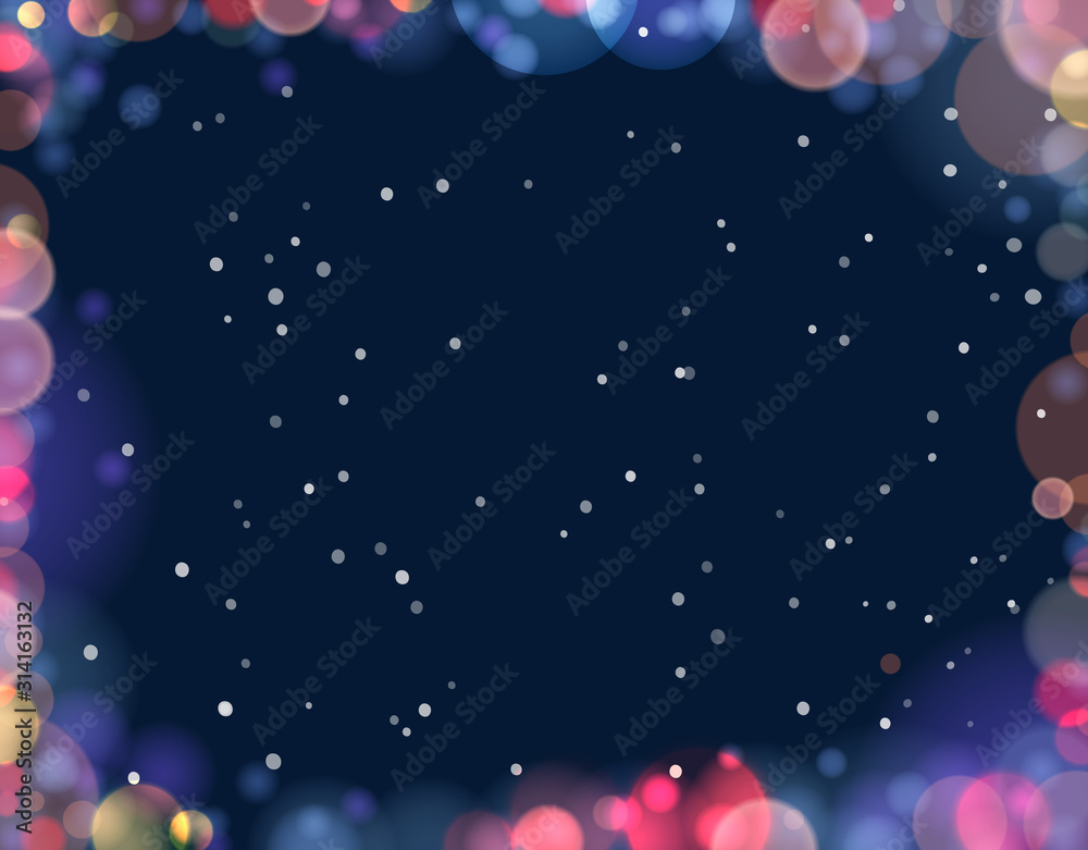 Christmas and New year holiday poster design. Vector illustration.