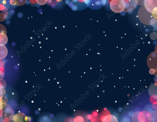 Christmas and New year holiday poster design. Vector illustration.