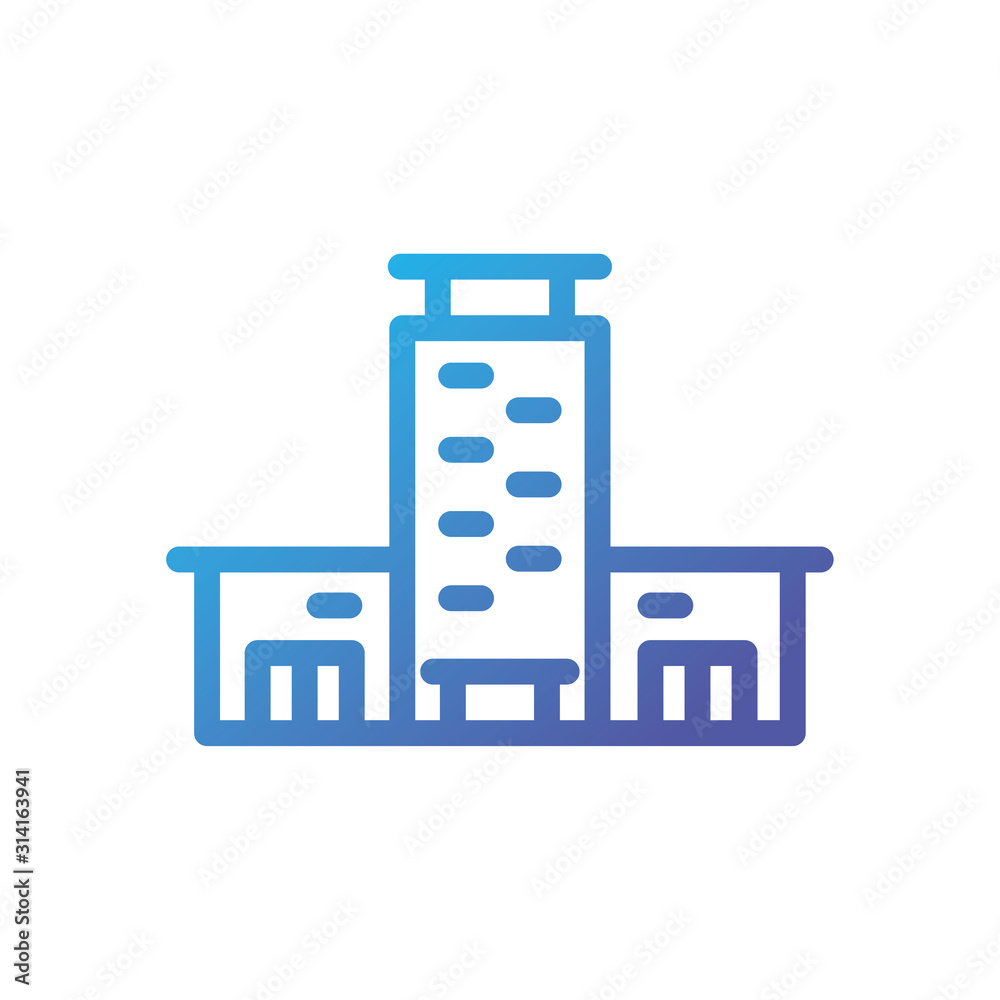 Isolated city buildings vector design Isolated city buildings vector design