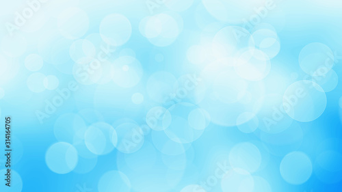 Blue bokeh lights abstract background photo