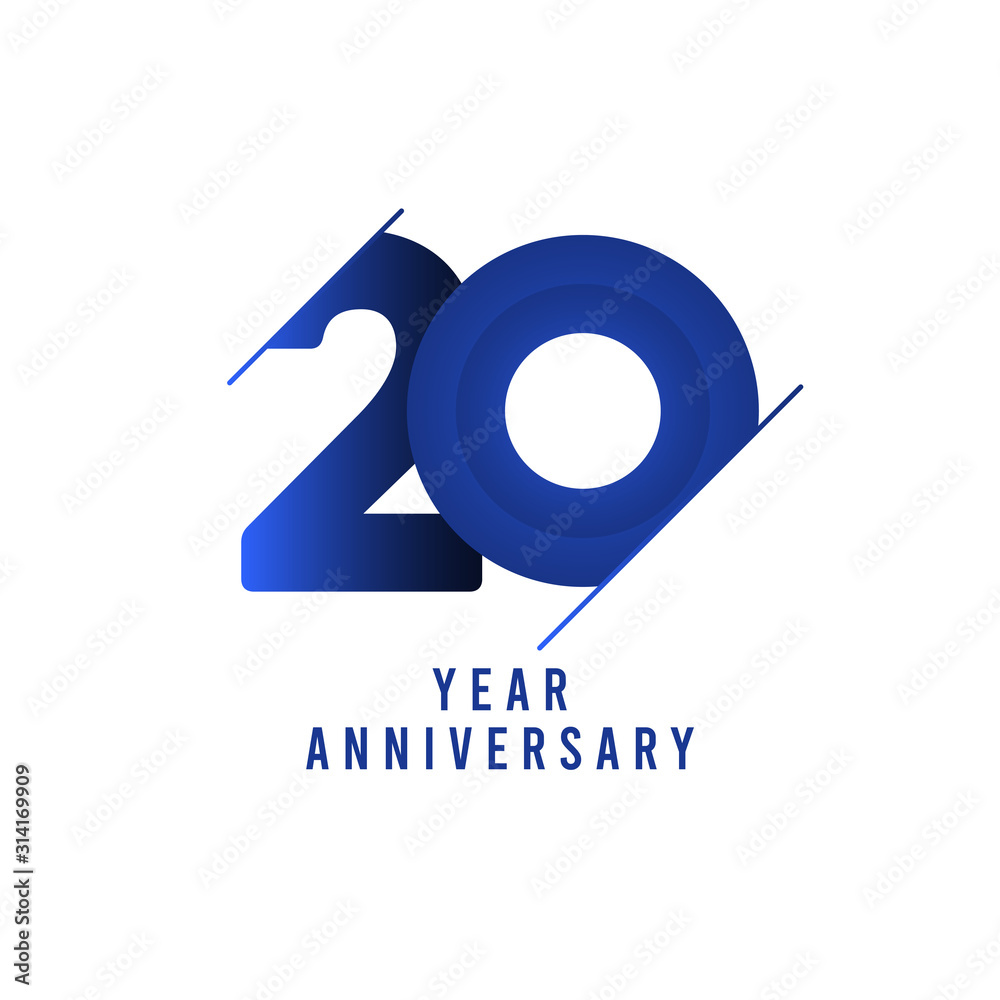 20 Years Anniversary Celebration Vector Template Design Illustration 20 Years Anniversary Celebration Vector Template Design Illustration