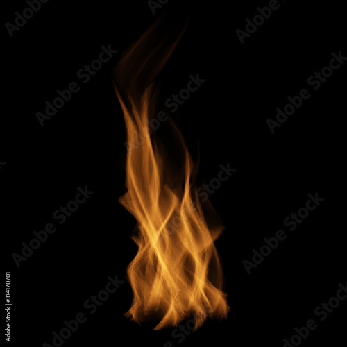 Flame, fire, model of fire , computer graphics, heat, flames on black background, light, hot, burn
