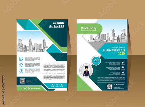 abstract cover and layout for presentation and marketing