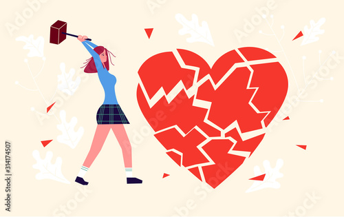 Metaphor of unhappy love