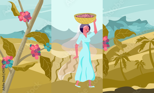 Coffee farmer character