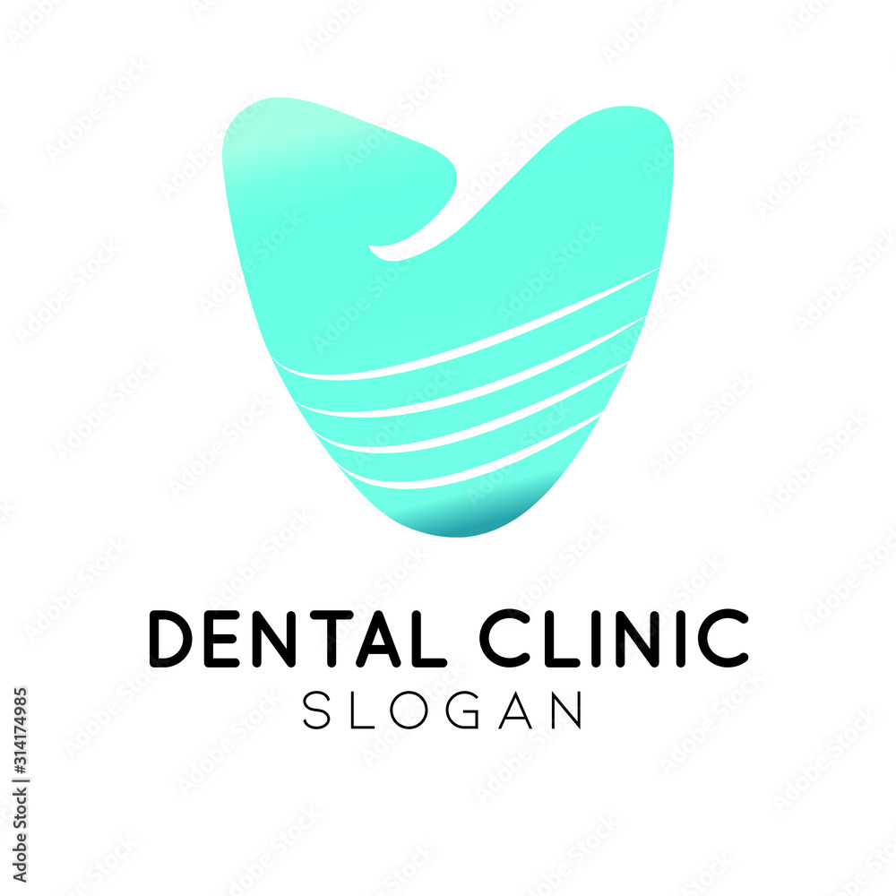 Fototapeta premium dentist dental logo icon vector template