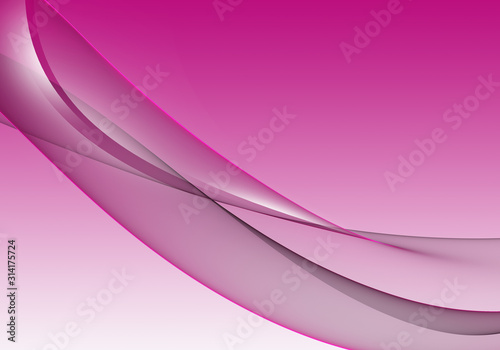 Abstract white and fuchsia background waves. Bright abstract background.