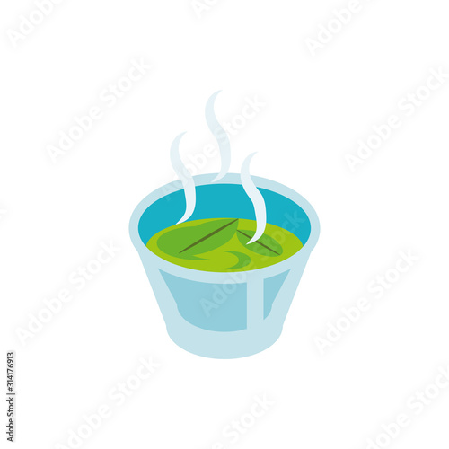Isolated tea drink vector design