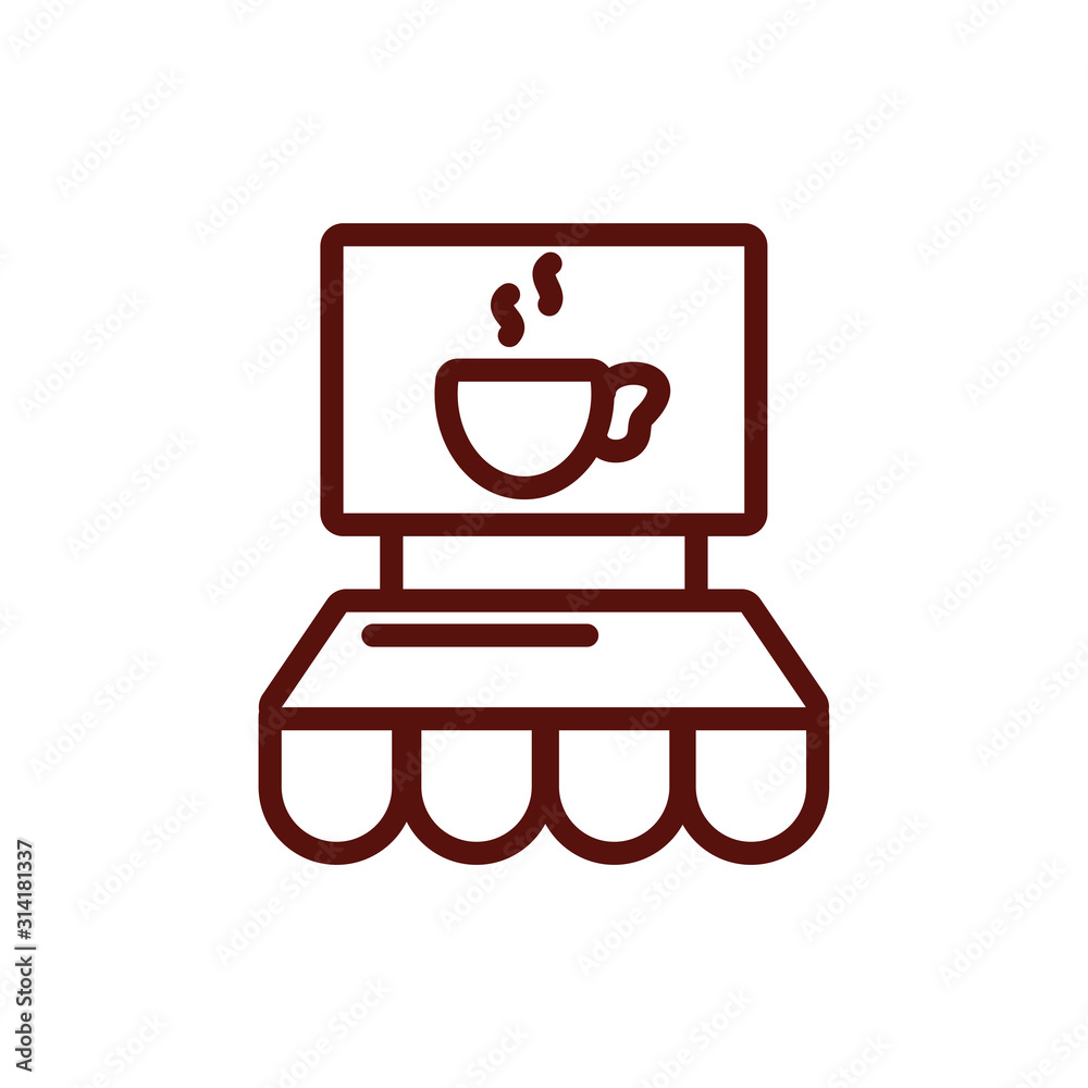 Isolated coffee store vector design Isolated coffee store vector design