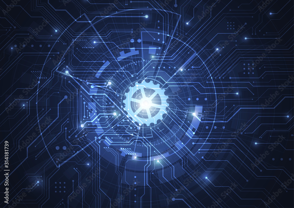 Abstract digital background with technology circuit board texture. Electronic motherboard illustration. Communication and engineering concept. Vector illustration Abstract digital background with technology circuit board texture. Electronic motherboard illustration. Communication and engineering concept. Vector illustration