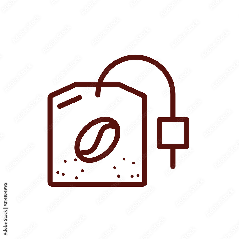 Isolated coffee bean bag vector design Isolated coffee bean bag vector design