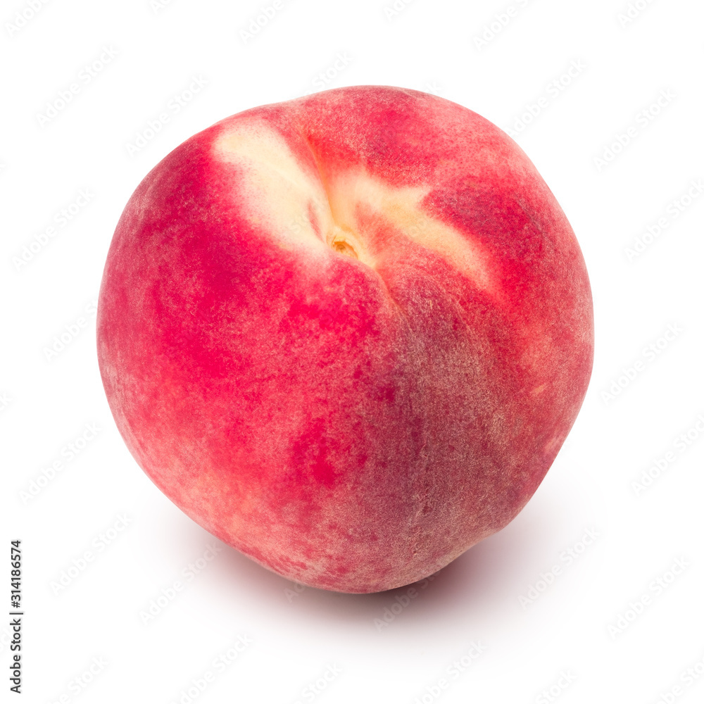 Fresh peach fruit isolated on white with clipping path. Fresh peach fruit isolated on white with clipping path.