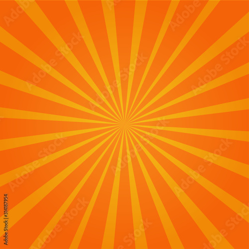  orange sun burst wallpaper background vector © KPPWC