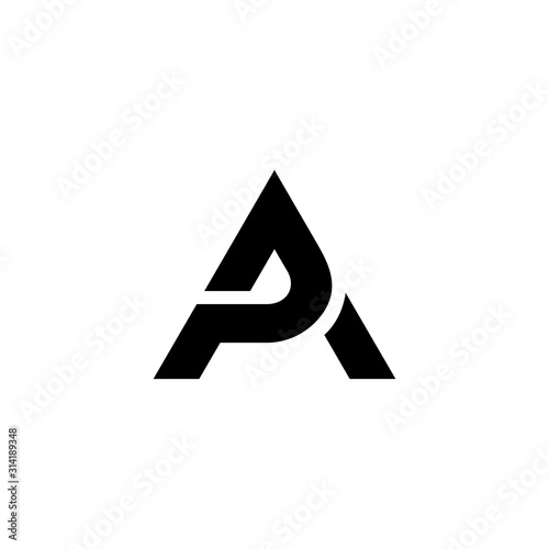 Letter PA initial logo design